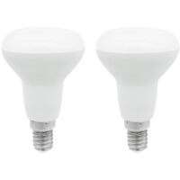 Lot de 2 ampoules LED à réflecteur E14 5W équivalent 40W 470lm 25000H 7h SevenOn Premium