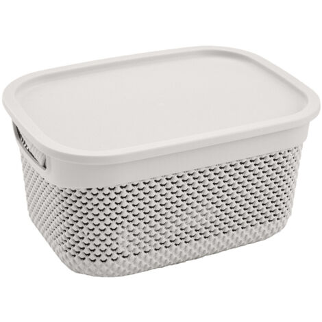 Cestino rettangolare medio con coperchio 6,6 litri 7house