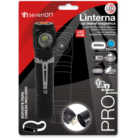 Torcia Ricaricabile Led Laterale Cob Usb Potente Batteria Portatile Te B0621 95202616