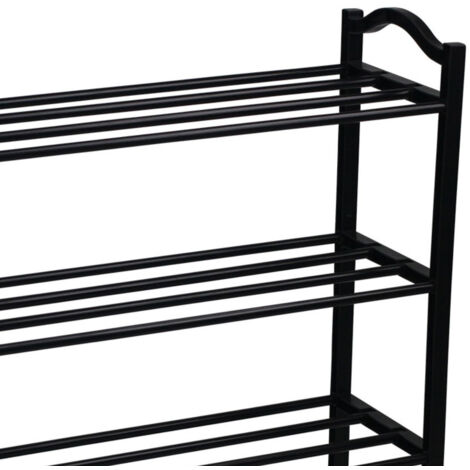 Scarpiera 3 ripiani 50x130h cm in legno antracite - Barros