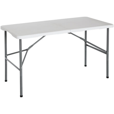Tavolino Pieghevole In Resina 86 Cm - Leggero E Portatile Per Interni/Esterni