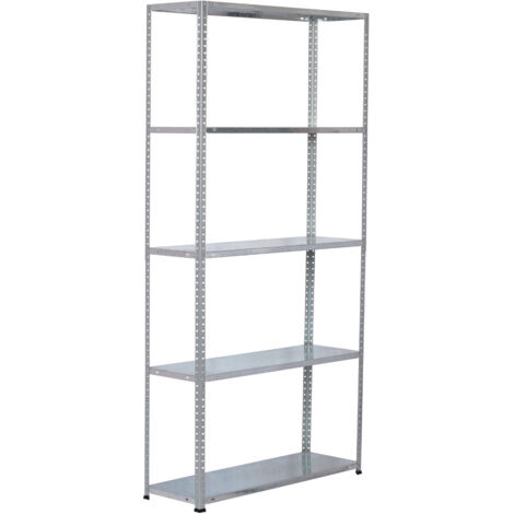 Scaffalatura metallica modulare SteelSmart con 5 ripiani 200 kg 180x30x90 cm 7house