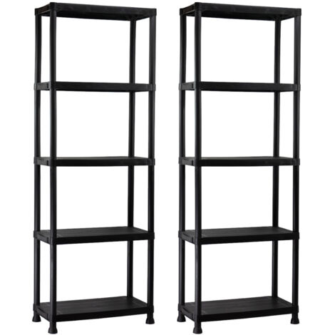 Scaffalatura Mobile WERKA PRO Con 5 Ripiani – Bianca, In MDF, 62x80x17 Cm, Per Bagno E Camera