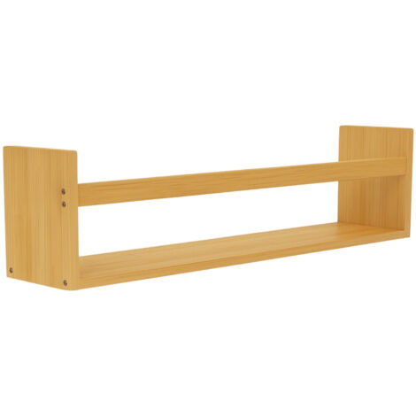 Thinia Home Wandregal mit Baldachin aus Bambus, 15 x 70 x 12 cm