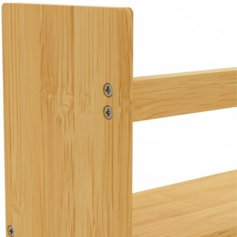 Thinia Home Wandregal mit Baldachin aus Bambus, 15 x 70 x 12 cm