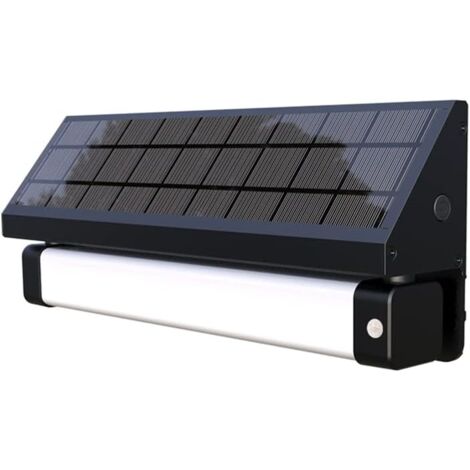 Applique murale solaire LED 1000 lumens – Panneau 4W, autonomie 72h, détecteur de mouvement, étanche IP65 – Éclairage extérieur sans fil