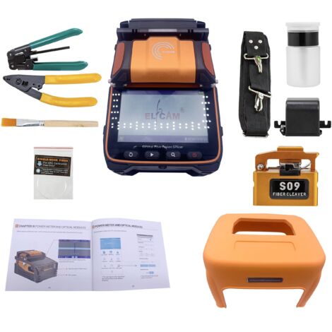 Elfcam Soudeuse Fibre Optique Ai9 - 6 Moteurs, Écran Tactile, Parfaite Pour FTTH & FTTx