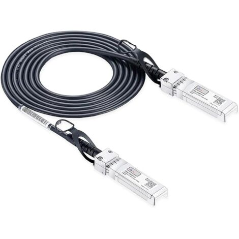 Elfcam - Câble DAC SFP+ à SFP+ 10Gb - 2m, Twinax Attache Directe, Haute Performance