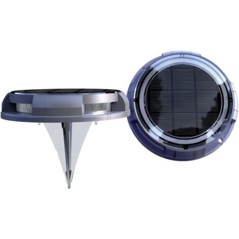 Solarsys - Lot de 2 Lampes Solaires Extérieur IP67 Étanche, 120 Lumens, Allumage Automatique, 1800mAh PC+ABS Résistant aux UV - pour Jardin, Pelouse, Allée