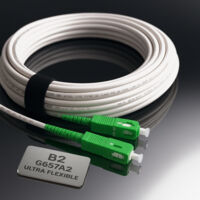 Elfcam – Câble fibre optique SC/APC 0.5m – Monomode 9/125μm – Gaine LSZH faible fumée – Connecteurs SC/APC céramique – Pour data centers et réseaux FTTH