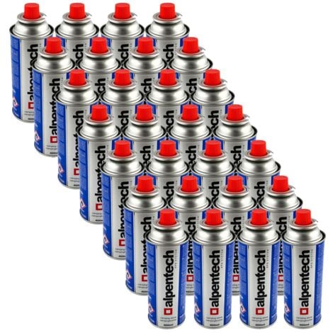 Pack de 28 Cartouches de gaz 250g Butane Bouteille de gaz Camping Réchaud Désherbeur ALPENTECH