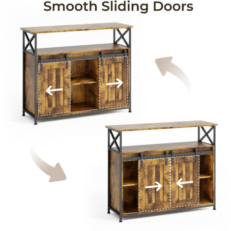 Need Meuble de Rangement Buffet Cuisine Commode avec Porte Coulissante
