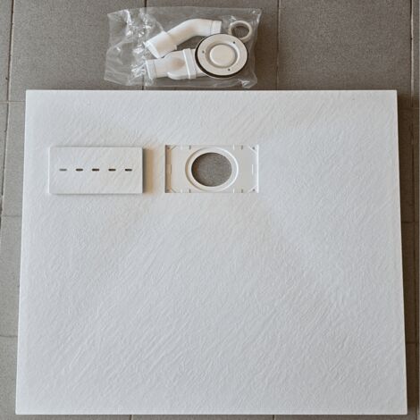 LEMMO Duschwanne Super Flache Duschtasse Antirutsch Brausewanne 80×80cm (1/5)