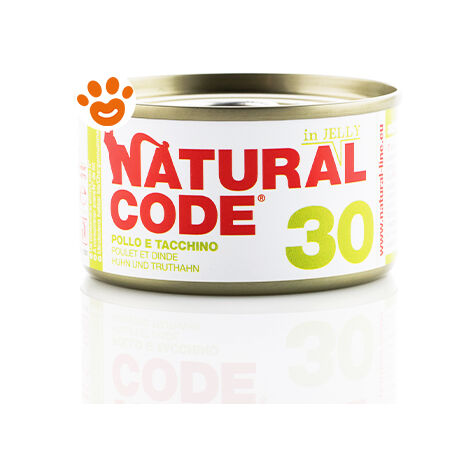 Natural Code 30 Cat Adult al Pollo e Tacchino in Jelly - Natural Code 30 Cat Adult al Pollo e Tacchino in Jelly - Lattina Da 85 Gr