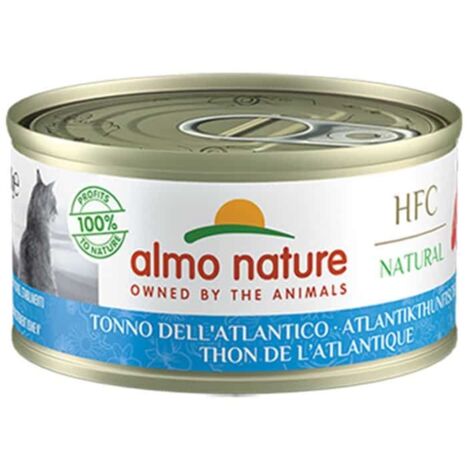 Almo Nature Gatto HFC Natural Lattina 70gr Tonno dell'atlantico