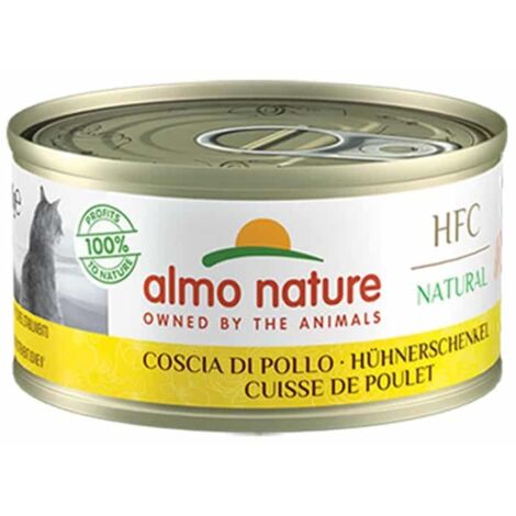 Almo Nature Gatto HFC Natural Lattina 70gr Coscia di Pollo