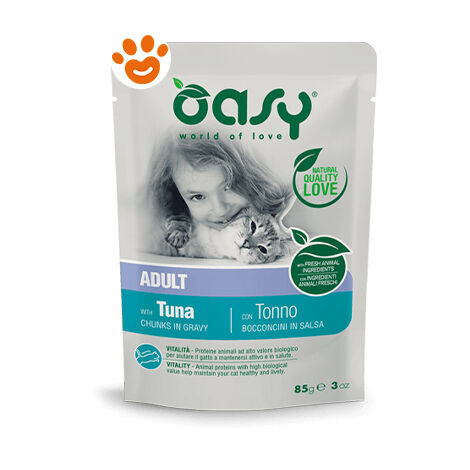 OASY Bocconcini in salsa Adult 85gr con Tonno