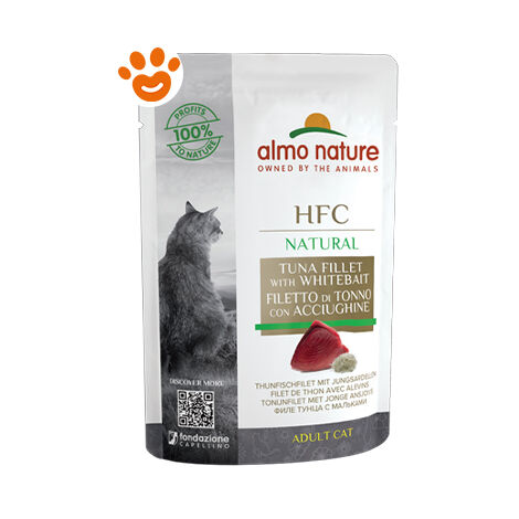 Almo Nature Gatto HFC Jelly busta 55gr Tonno e Acciughine