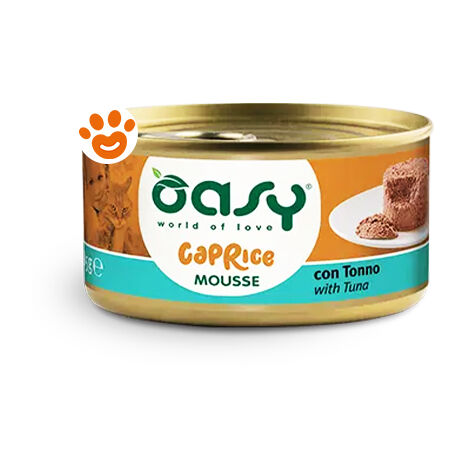 Oasy Cat Caprice Mousse con Tonno  - Oasy Cat Caprice Mousse con Tonno - Lattina Da 85 Gr