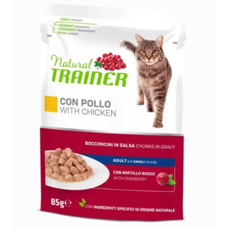 Trainer Gatto Adult Bocconcini in Salsa 85gr Pollo