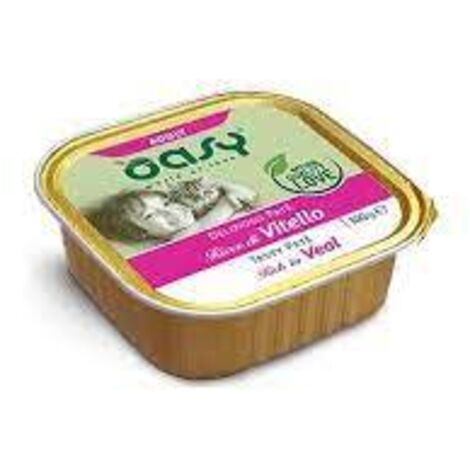 Oasy Gatto Delizioso Patè In Vaschetta 100gr Adult Vitello