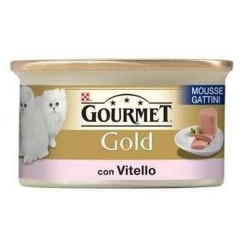 Gourmet Gold Mousse gattini con vitello Purina 85 grammi