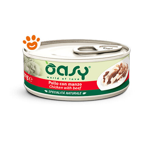 Gatto - Pollo e Manzo 70 - 150 gr OASY - size 70 gr