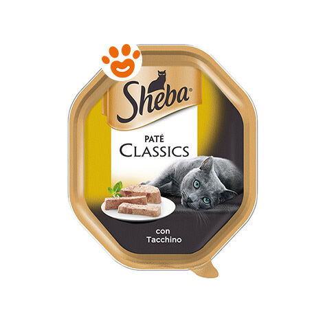 Sheba Cat Paté Classic con Tacchino - Sheba Cat Paté Classic con Tacchino - Vaschetta Da 85 Gr