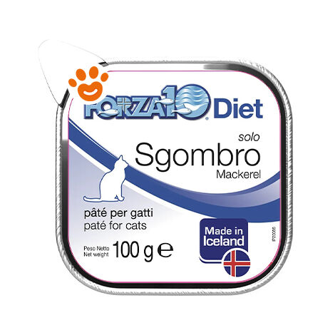 Forza10 Cat Solo Diet Sgombro  - Forza10 Cat Solo Diet Sgombro - Vaschetta Da 100 Gr