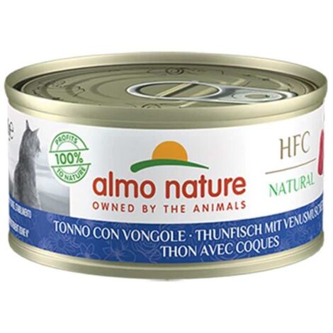 Almo Nature Gatto HFC Natural Lattina 70gr Tonno e Vongole