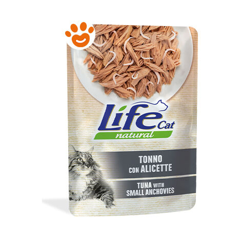Life Cat Natural Tonno con Alicette - Life Cat Natural Tonno con Alicette - Bustina Da 70 Gr