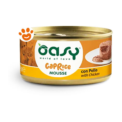 Oasy Cat Caprice Mousse con Pollo  - Oasy Cat Caprice Mousse con Pollo - Lattina Da 85 Gr