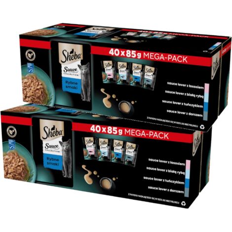 Sheba Delicatezze di Mare in Salsa Multipack 40 x 85gr