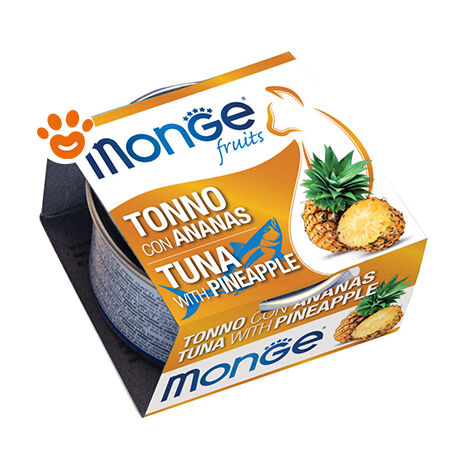 Monge Fruits Cat Adult Tonno e Ananas  - Monge Fruits Cat Adult Tonno e Ananas - Lattina Da 80 Gr