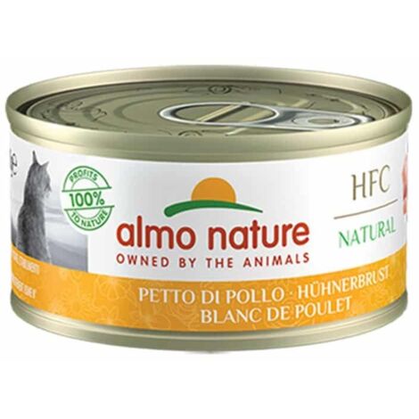 Almo Nature Gatto HFC Natural Lattina 70gr Petto di Pollo