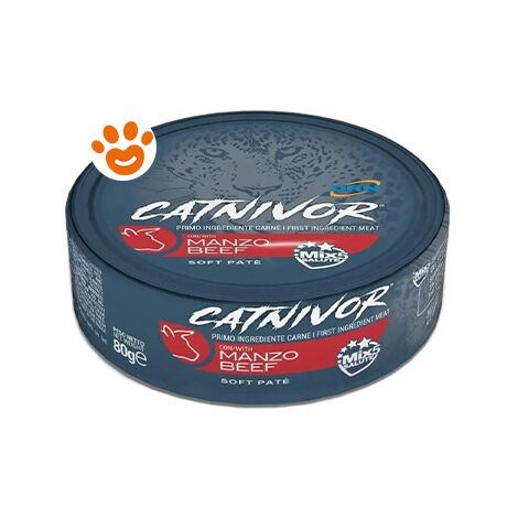 DRN Catnivor Manzo  - DRN Catnivor Manzo - Lattina Da 80 Gr