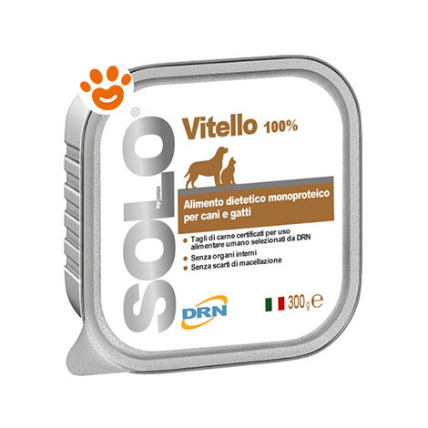 DRN Cane e Gatto Alimento Monoproteico in Vaschetta 300gr Vitello