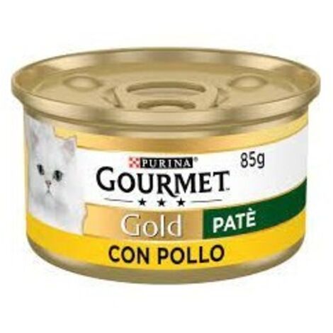 Purina Cat Gourmet Gold Patè con Pollo  - Purina Cat Gourmet Gold Patè con Pollo - Lattina Da 85 Gr