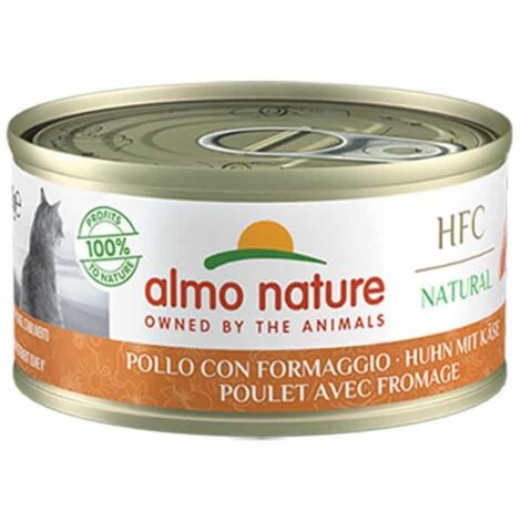 Almo Nature Gatto HFC Natural Lattina 70gr  Pollo con Formaggio