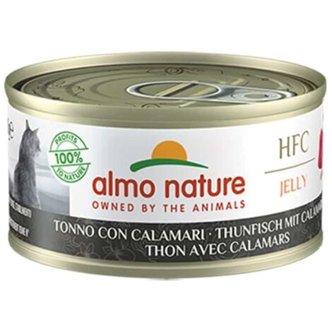 Almo Nature Gatto HFC Jelly Lattina 70gr Tonno e Calamari