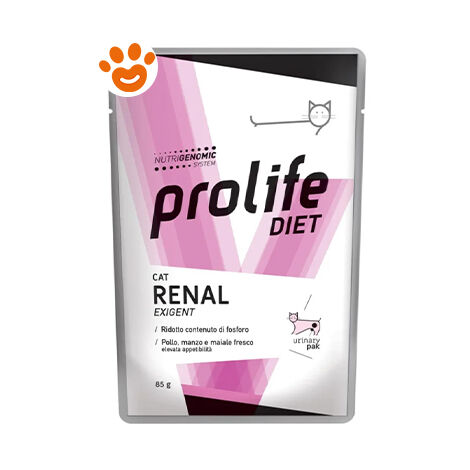 Prolife Cat Veterinary Renal Exigent  - Prolife Cat Veterinary Renal Exigent - Bustina Da 85 Gr