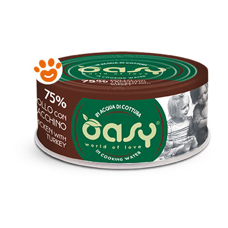 Oasy Cat More Love Pollo con Tacchino  - Oasy Cat More Love Pollo con Tacchino - Lattina Da 70 Gr