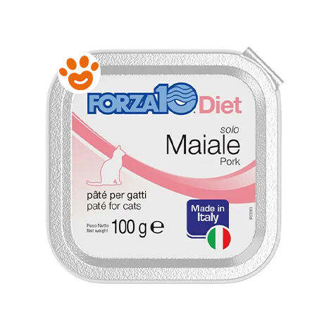 Forza10 Cat Solo Diet Maiale - Forza10 Cat Solo Diet Maiale - Vaschetta Da 100 Gr