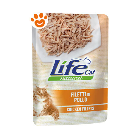Life Cat Natural Filetti di Pollo - Life Cat Natural Filetti di Pollo - Bustina Da 70 Gr