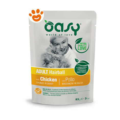 OASY Bocconcini in salsa Adult Hairball 85gr