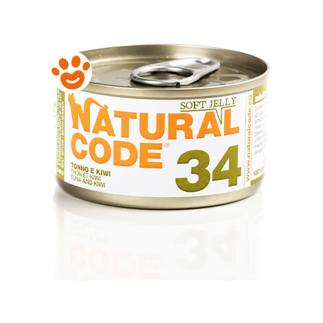 Natural Code Gatto Adulto, in Lattina 85gr 34Tonno e Kiwi