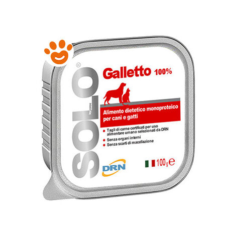 DRN Cane e Gatto Alimento Monoproteico in Vaschetta 300gr Galletto