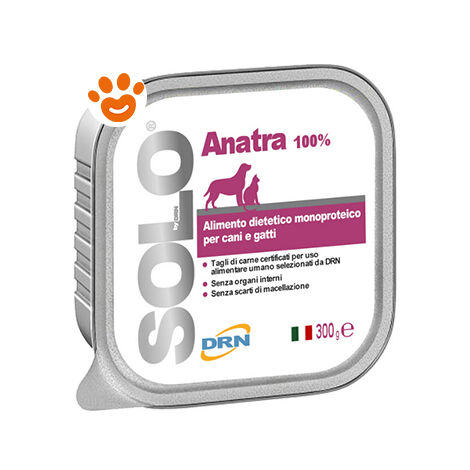 DRN Cane e Gatto Alimento Monoproteico in Vaschetta 300gr Anatra