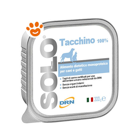 DRN Cane e Gatto Alimento Monoproteico in Vaschetta 300gr Tacchino
