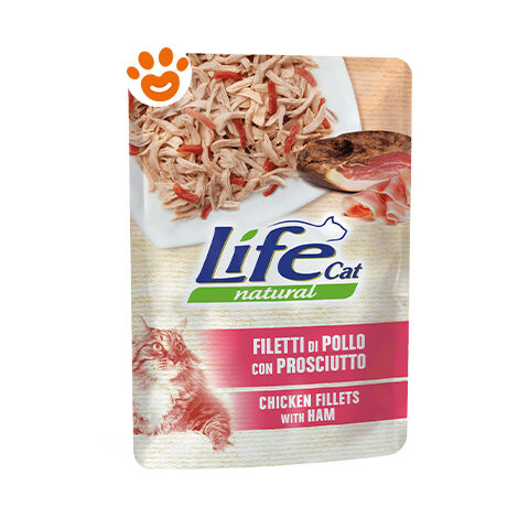 Life Cat Natural in Busta 70gr Pollo con Prosciutto